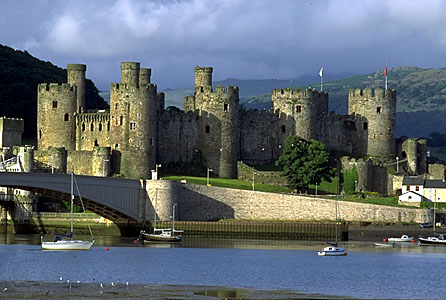 Immagine del castello di Conwy in Galles